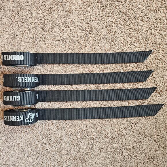 Lot of 4 Gunner Kennel Tie Down Strap 8' and Ruff Land Kennel Tie Down Bracket - Picture 2 of 11